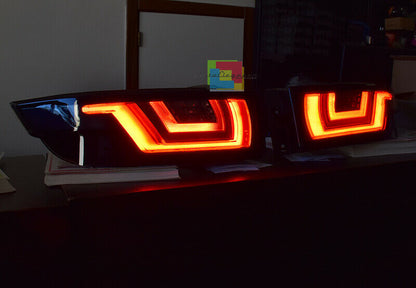LIGHTBAR LED REAR LIGHTS RANGE ROVER EVOQUE 2011+ BLACK SMOKED DYNAMIC TAIL LIGHTS