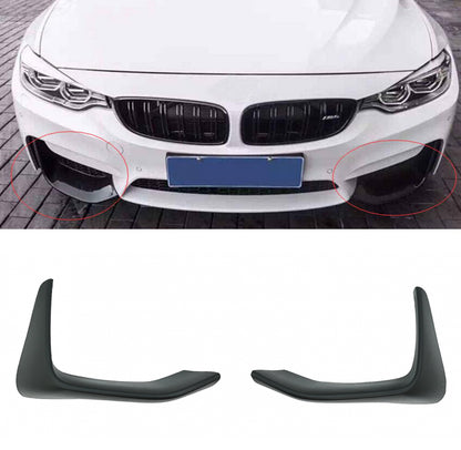 BMW SERIE 3 F80 M3 2014-2019 SOTTO PARAURTI ANTERIORE SPLITTER ABS BAFFI NERI AUTOELEGANCERICAMBI