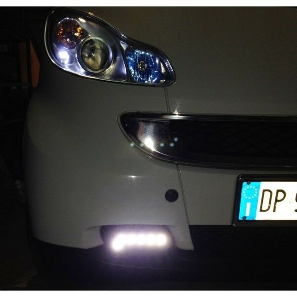 COPPIA LUCI POSIZIONI SMART 451 450 CANBUS T10 BIANCO GHIACCIO AUTOELEGANCERICAMBI
