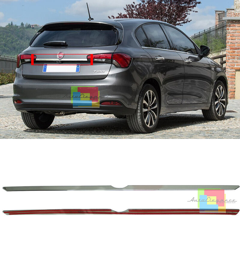 MODANATURE ADESIVE FIAT TIPO SPORTBACK 2015+ CROMATURA POSTERIORE COFANO .-