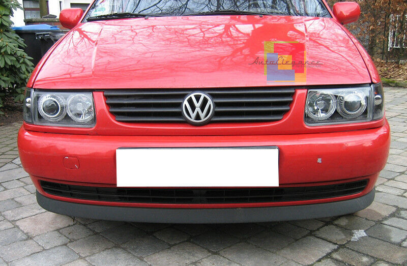 VW POLO 6N 1999-2001 RESTYLING FARI ANTERIORI ANGEL EYES LED FANALI LENTICLARI