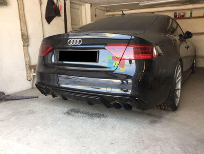 SOTTO PARAURTI LOOK SPORTIVO DIFFUSORE POSTERIORE AUDI A5 COUPE 2011+ RESTYLING