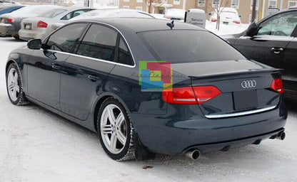 MODANATURA ADESIVA AUDI A4 B8 2008-2014 BERLINA CROMATURA POSTERIORE ACCIAIO-