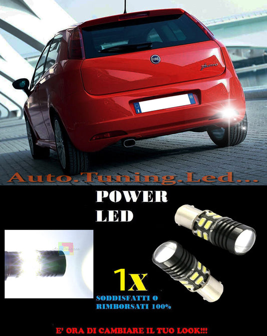 LAMPADA RETROMARCIA A LED P21W BA15 FIAT GRANDE PUNTO 6000K CANBUS NO ERROR