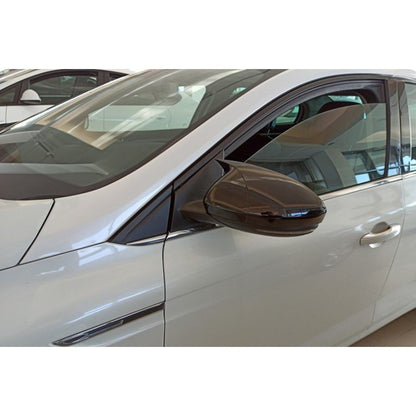 RENAULT MEGANE 4 IV CALOTTE ADESIVE SPECCHI SPECCHIETTI RETROVISORI NERO LUCIDO