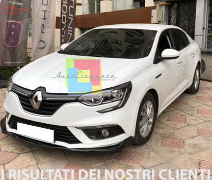 RENAULT MEGANE 4 2016+ SPLITTER SPOILER UNDER FRONT BUMPER ABS BLACK