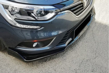 RENAULT MEGANE 4 2016+ SPLITTER SPOILER UNDER FRONT BUMPER ABS BLACK