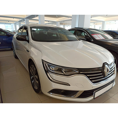 RENAULT TALISMAN 2015+ CALOTTE ADESIVE SPECCHI SPECCHIETTI RETROVISORI NERO LUCIDO