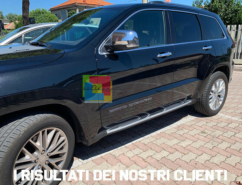 COPPIA PEDANE LATERALI JEEP GRAND CHEROKEE 2010-2017 SOTTOPORTA ANTI SCIVOLO -1 AUTOELEGANCERICAMBI