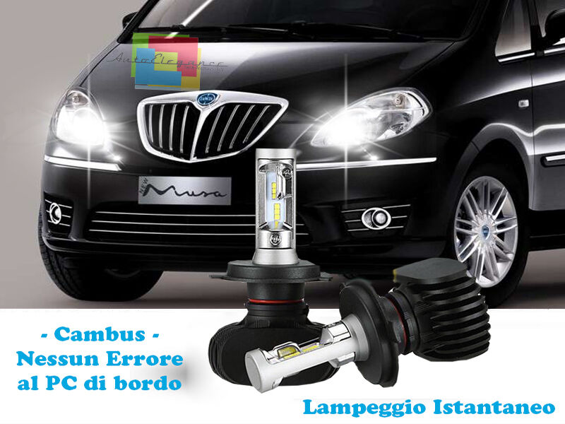 LAMPADE ABBAGLIANTI LAMPEGGIO ISTANTANEO A LED LANCIA MUSA 04-12 CREE