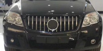 MERCEDES GLK 2008-2012 FRONT GRILLE AMG PANAMERICANA CHROME MASK