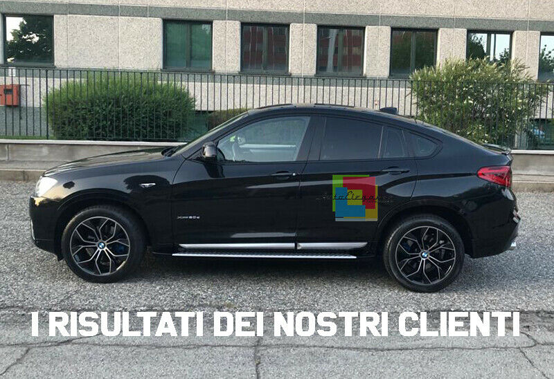 PEDANE LATERALI BMW X4 F26 2014+ SOTTO PORTA TOP QUALITA&apos; ALLUMINIO