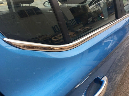 CORNICE INFERIORE FINESTRINI OPEL CORSA E 2014-2019 MODANATURA INOX CROMATE 6PZ AUTOELEGANCERICAMBI