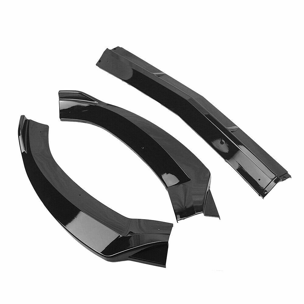 BLADE UNDER FRONT BUMPER MERCEDES C CLASS W205 BLACK SPLITTER SPOILER AMG