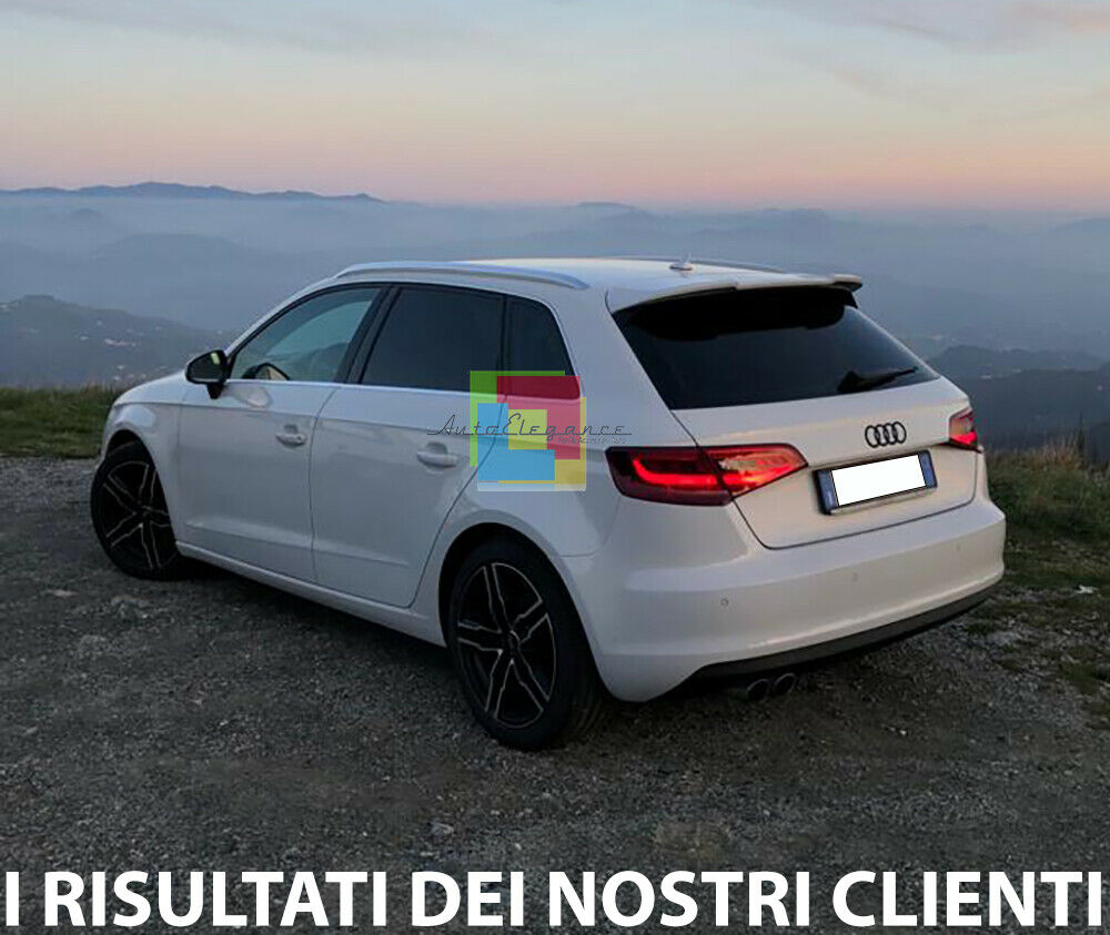 0156 AUDI A3 8V SPORTBACK 5 PORTE 2012+ SPOILER POSTERIORE SUL TETTO RS3 S3 ABS AUTOELEGANCERICAMBI