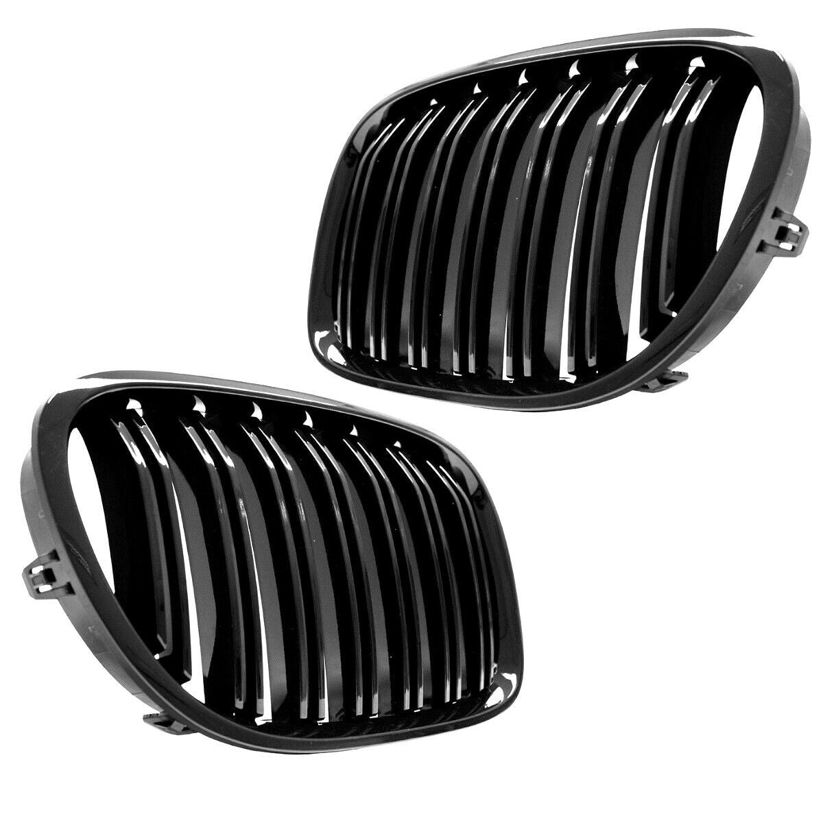 GRILLE DOUBLE BAND BLACK-GLOSSY Performance for BMW 7 series F01 F02 08-15