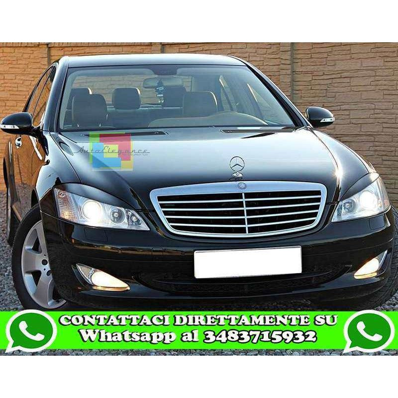 MERCEDES CLASSE S W221 2005-2009 PALPEBRE FARI ANTERIORI LOOK SPORTIVO
