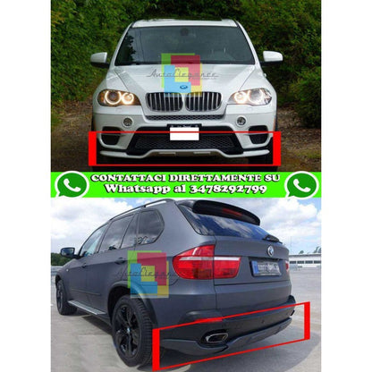 BMW X5 E70 2006-2010 SPOILER SOTTO PARAURTI ANTERIORE E POSTERIORE LOOK M AUTOELEGANCERICAMBI