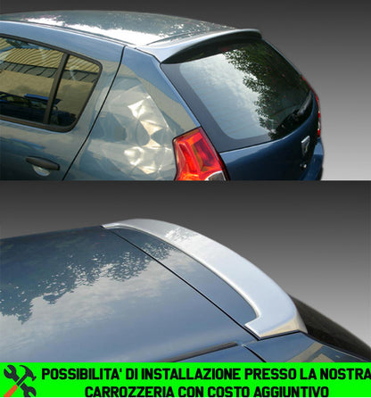DACIA SANDERO I 2008-2012 SPOILER SUL TETTO ALETTONE SPORTIVO IN ABS AUTOELEGANCERICAMBI