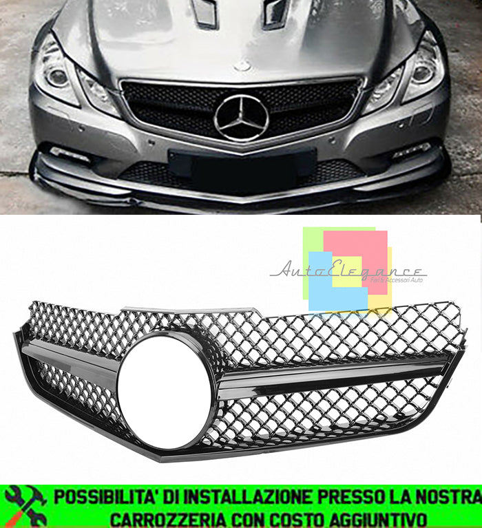 MERCEDES CLASSE E C207 W207 A207 2009-2013 GRIGLIA ANTERIORE CALANDRA AMG NERA