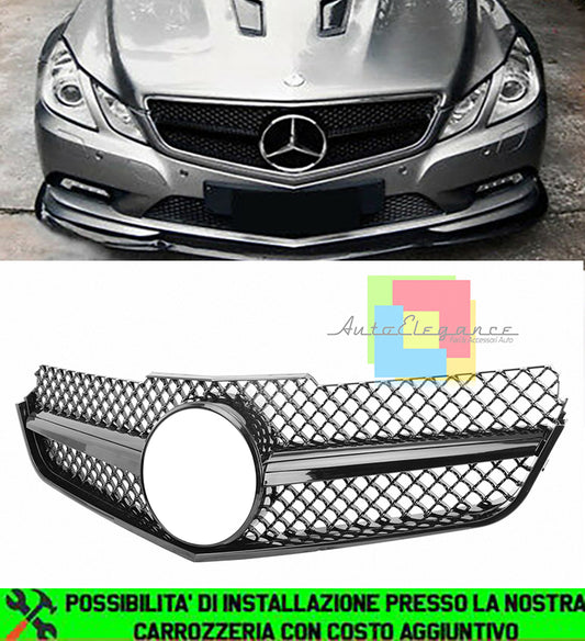 MERCEDES E-CLASS C207 W207 A207 2009-2013 FRONT GRILLE AMG BLACK