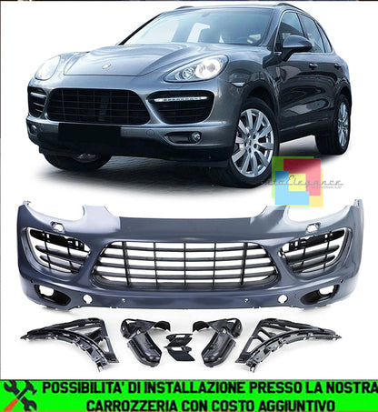 PORSCHE CAYENNE 958 92A 2010-2014 PARAURTI ANTERIORE IN ABS LOOK TURBO