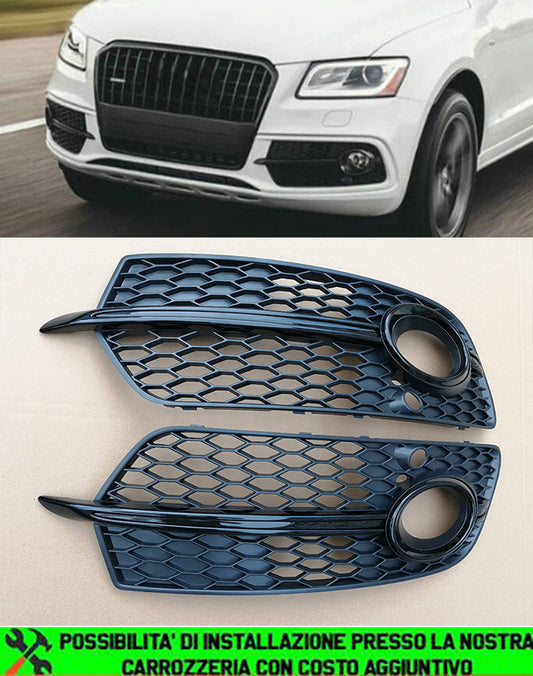 AUDI Q5 2013-2016 LIFT SLINE GRIGLIE FENDINEBBIA NERE LOOK SQ5 RSQ5 AUTOELEGANCERICAMBI
