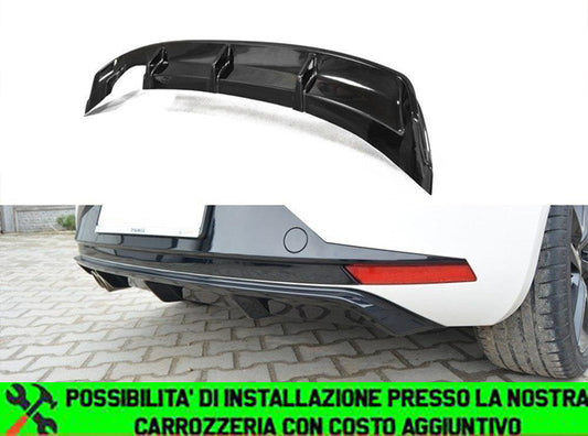 SEAT LEON 5F MK3 RESTYLING 2017+ SOTTO PARAURTI POSTERE ABS DIFFUSORE CUPRA