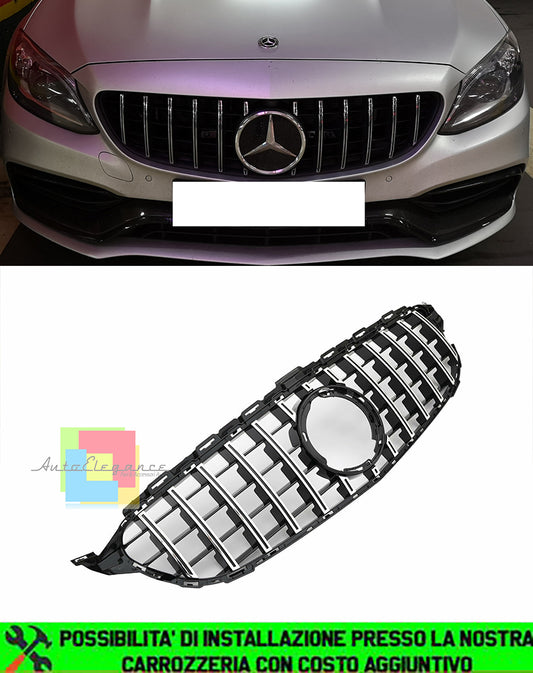 Griglia anteriore Grill 360 ° Panamericana GT ottica AMG per Mercedes W205 Facelift