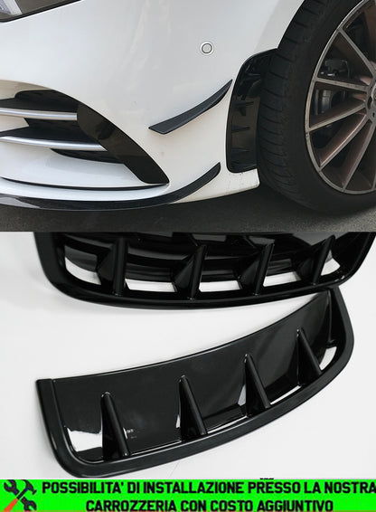 MERCEDES A-CLASS W177 2018+ FRONT BUMPER AIR INTAKES MOULDINGS A45 AMG