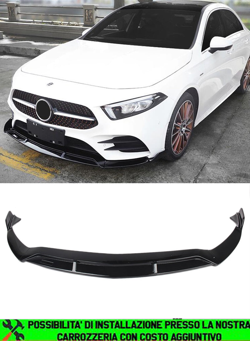 MERCEDES CLASSE A W177 2018+ SPLITTER ANTERIORE SOTTO PARAURTI LOOK AMG A45