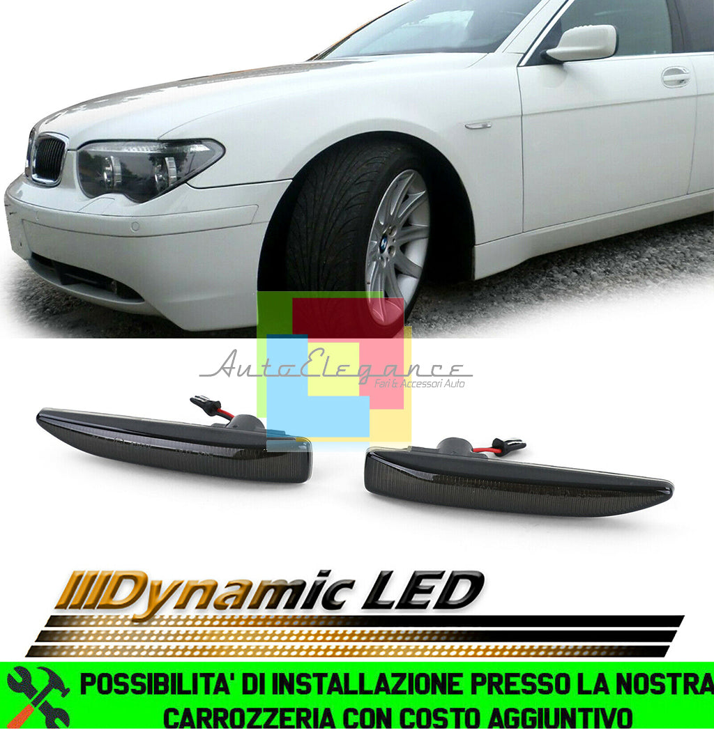 BMW SERIE 7 E65 E66 E67 FRECCE LATERALI INDICATORI LED DINAMICI / SCORREVOLI AUTOELEGANCERICAMBI