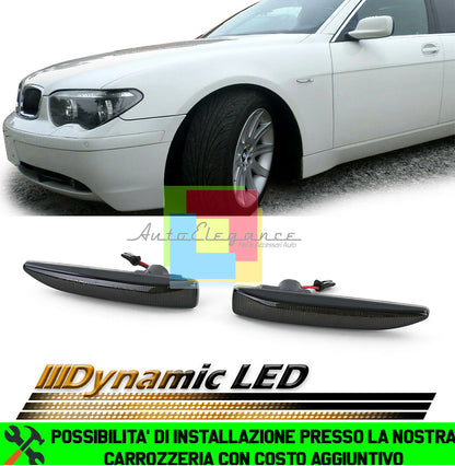 BMW SERIE 7 E65 E66 E67 FRECCE LATERALI INDICATORI LED DINAMICI / SCORREVOLI AUTOELEGANCERICAMBI