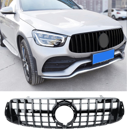 GRIGLIA ANTERIORE MERCEDES GLC C253 X253 2019+ FACELIFT PROFILI NERI