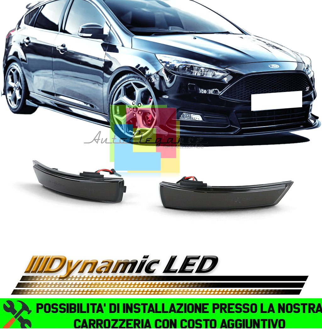 FORD FOCUS II III MONDEO IV FRECCE LED DINAMICHE PER SPECCHI LATERALI LOOK FUME