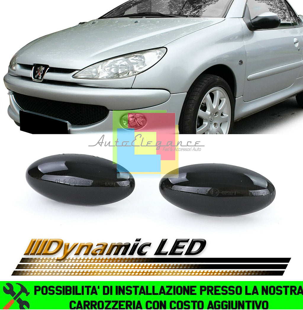 PEUGEOT 206 307 4007 407 FRECCE LATERALI INDICATORI LED DINAMICI / SCORREVOLI