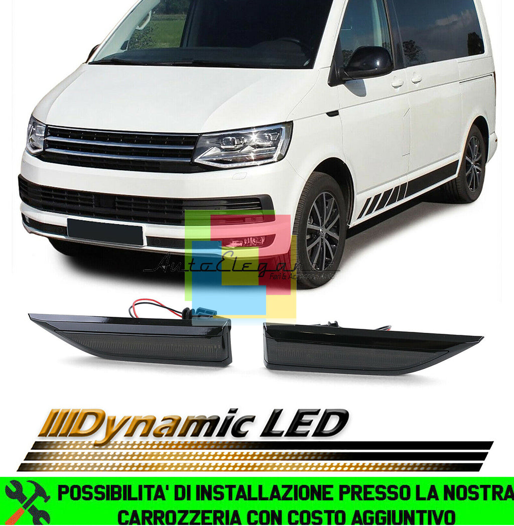VW TRANSPORTER T6 FRECCE LATERALI INDICATORI LED DINAMICI / SCORREVOLI FUME