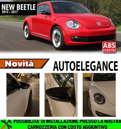 VW BEETLE 2011-2017 MIRROR ADHESIVE CAPS REARVIEW MIRRORS GLOSSY BLACK