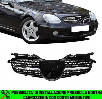MERCEDES SLK R170 1996-2004 GRIGLIA ANTERIORE AMG PROFILO CROMATO ABS