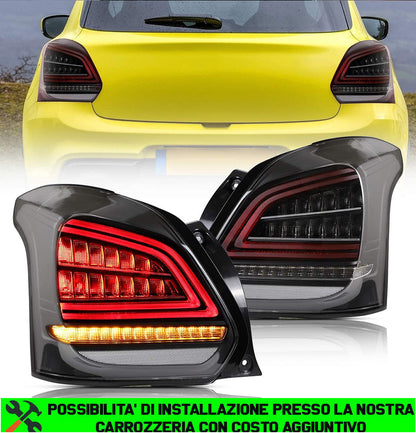 SUZUKI SWIFT V 2018+ BLACK FULL LED REAR LIGHTS DYNAMIC INDICATORS