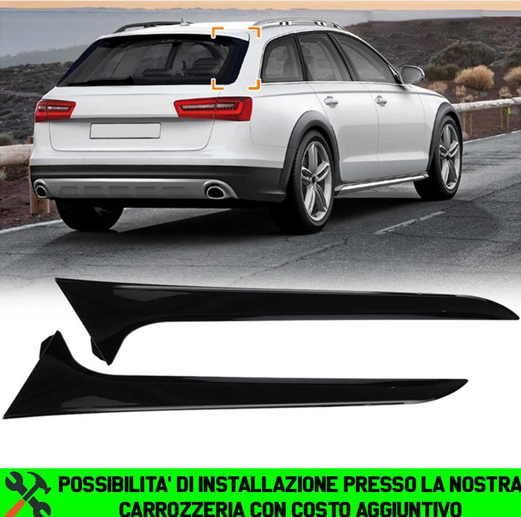 AUDI A6 4G AVANT / ALLROAD 2011-2018 DEFLETTORI LUNOTTO POSTERIORE LATERALI 3M ADESIVI AUTOELEGANCERICAMBI