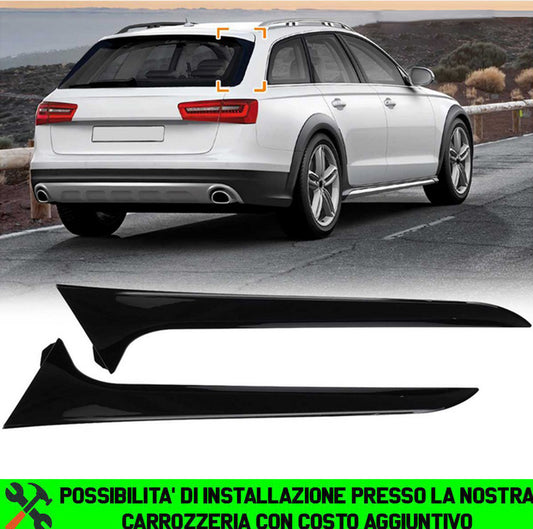 AUDI A6 4G AVANT / ALLROAD 2011-2018 DEFLETTORI LUNOTTO POSTERIORE LATERALI 3M ADESIVI AUTOELEGANCERICAMBI