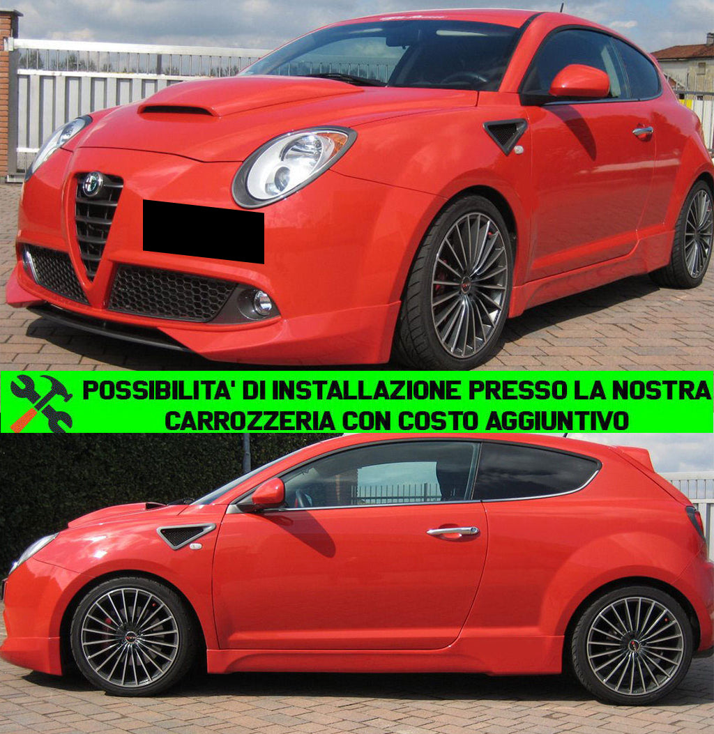 ALFA ROMEO MITO MINIGONNE LATERALI SOTTO PORTA ABS / PLASTICA LOOK SPORTIVO AUTOELEGANCERICAMBI