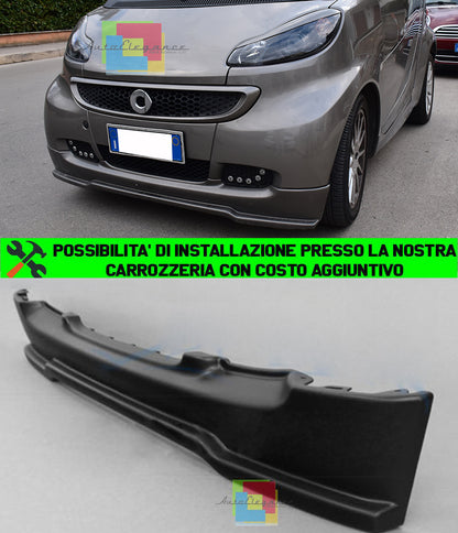 BODYKIT SOTTO PARAURTI SMART FORTWO 451 2007-2012 SPOILER ANTERIORE IN ABS AUTOELEGANCERICAMBI