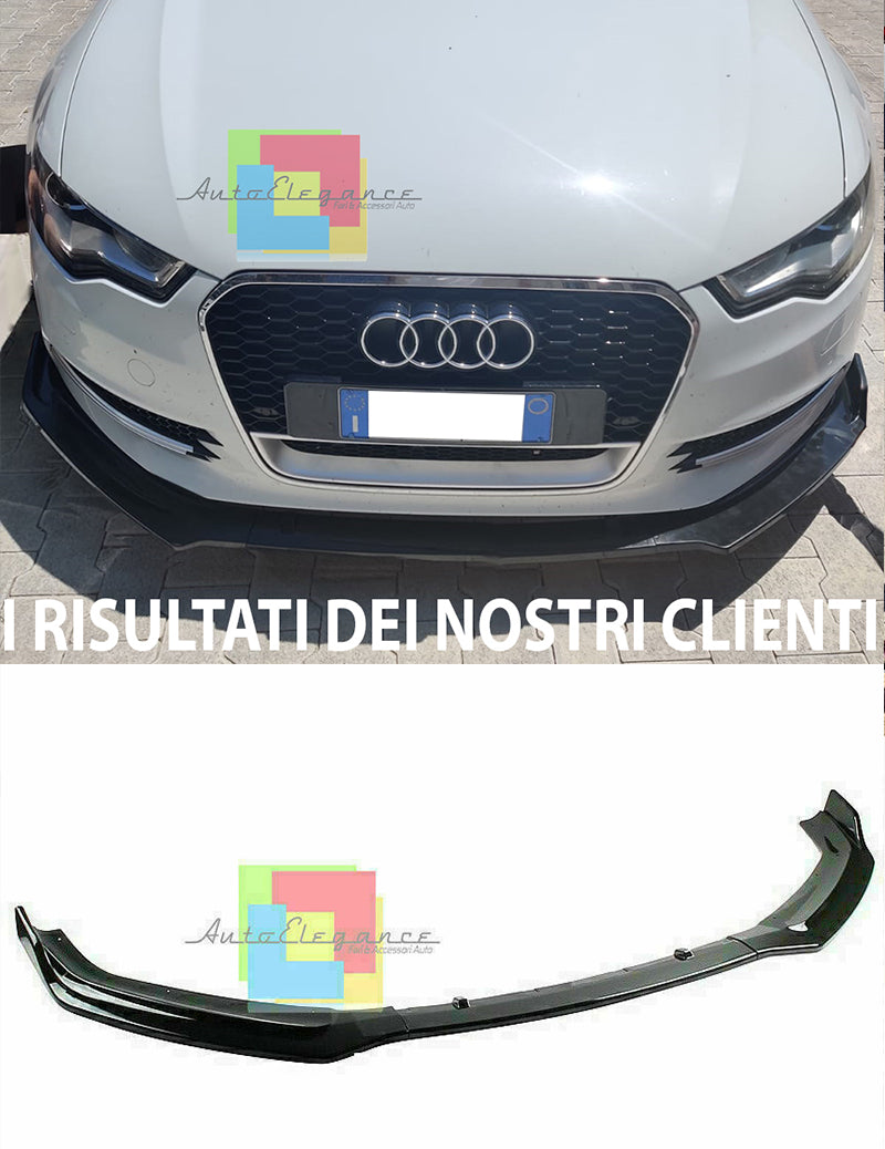 AUDI A6 4G 2011-2015 SOTTO PARAURTI ANTERIORE SPOILER ABS / PLASTIC NERO LAMA AUTOELEGANCERICAMBI