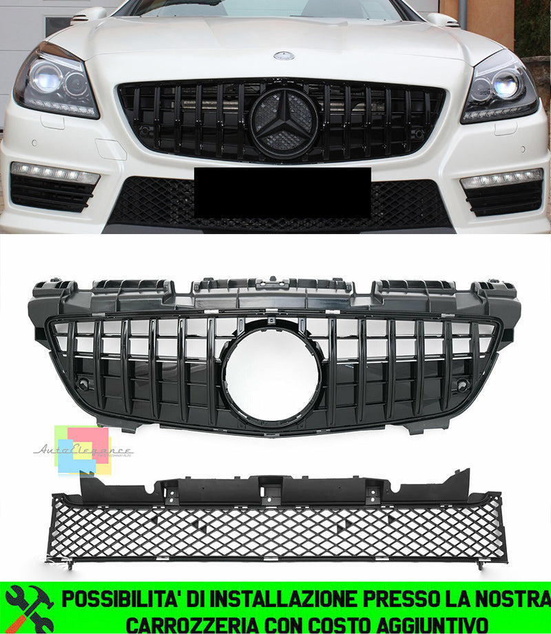 MERCEDES SLK R172 2011-2015 GRIGLIA ANTERIORE AMG PANAMERICANA NERA