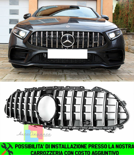 MERCEDES CLS C257 2018+ AMG PANAMERICANA FRONT GRILLE CHROME PROFILES