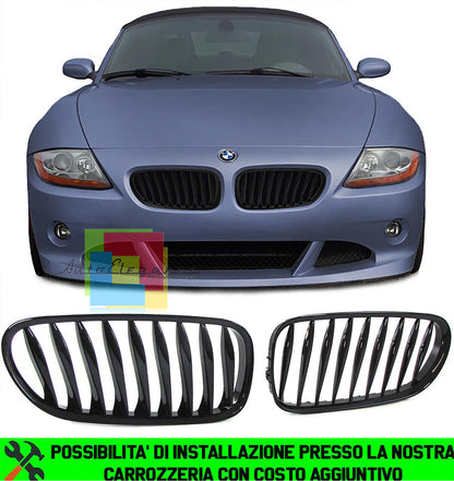 BMW Z4 E85 CABRIO E86 COUPE 2002-2008 GRIGLIA ANTERIORE NERA LOOK M AUTOELEGANCERICAMBI