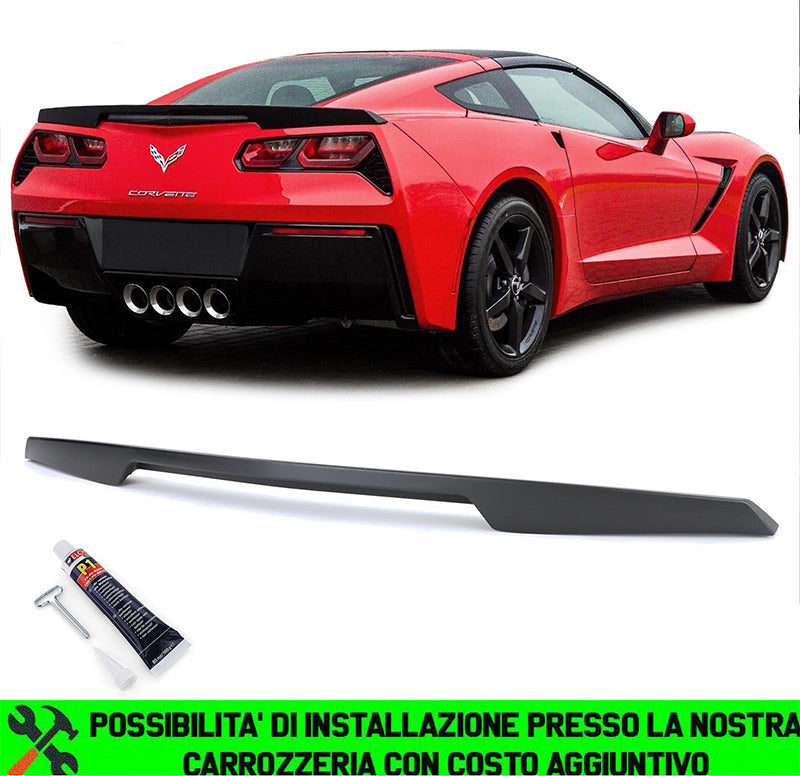 CHEVROLET CORVETTE C7 2013+ SPOILER POSTERIORE SUL COFANO LOOK SPORTIVO AUTOELEGANCERICAMBI