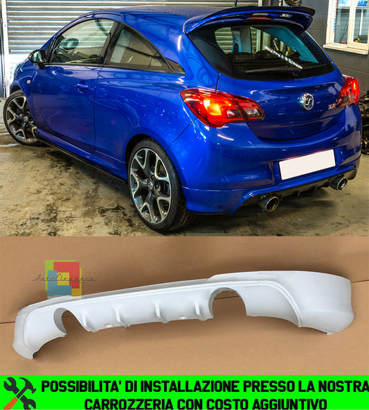 OPEL CORSA E 2014-2018 DIFFUSORE POSTERIORE SOTTO PARAURTI LOOK OPC